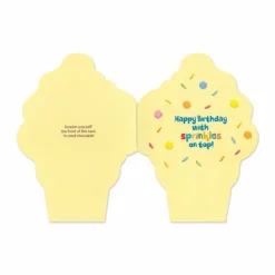 Scratch & Sniff Birthday Card - Chocolate Ice Cream Cone