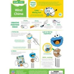 Sesame Street Wind Chime Wood Paint Kit