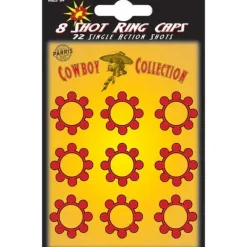 8 Shot Plastic Ring Caps - 72 Single Ammo Shots