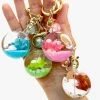 Sleeping Animal Ball Key Charm
