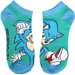 Sonic the Hedgehog 2 Logo 5 Pair Ankle Socks