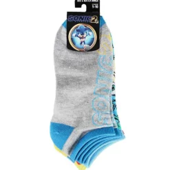 Sonic the Hedgehog 2 Logo 5 Pair Ankle Socks