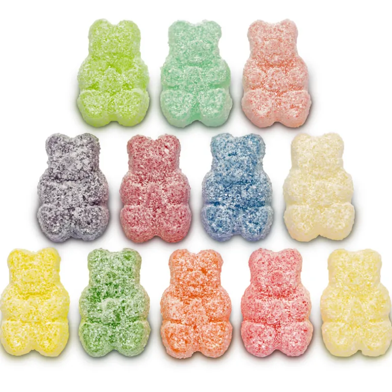 Sour 12 Flavor Gummi Bears 7 oz. Peg Bag