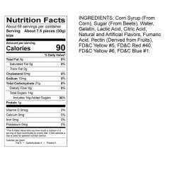 Sour Gummi Bears 4.5 lb. Bag