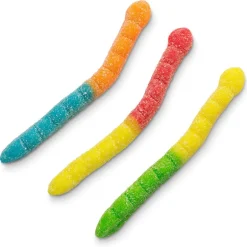 Sour Large Neon Gummi Worms 4.5 lb. Bag