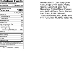 Sour Large Neon Gummi Worms 4.5 lb. Bag