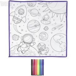 19.5" Space Washable Doodle Mat