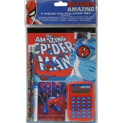 Spiderman 7 Piece Calculator Set in Bag