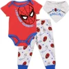 SPIDER-MAN Boys Newborn 3PC Bib Set