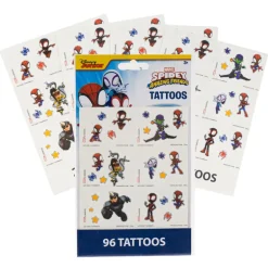 Spidey and Friends 4 Sheet 96 Piece Tattoo Set