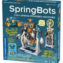 SpringBots: 3-in-1 Spring-Powered Robots