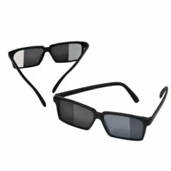Spy Look Behind Glasses