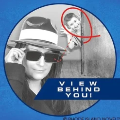 Spy Look Behind Glasses