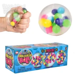 2.33" Squeezy Molecule Ball 3 Piece Set