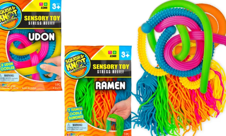 Squish & Knot Sensory Toy Oodles Noodles Assorted Styles