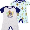 STAR WARS Boys Newborn 2-Pack Rompers