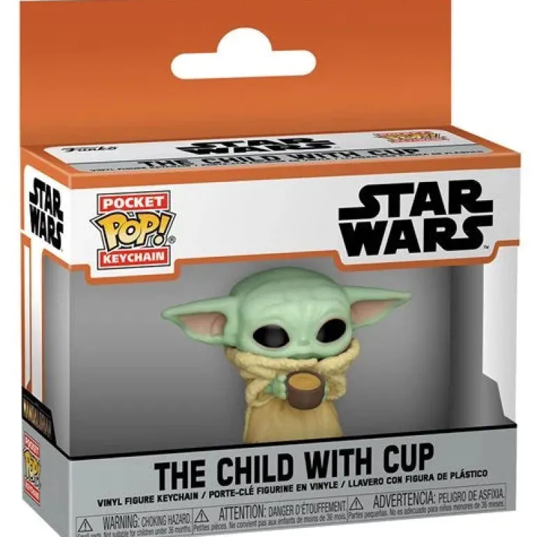Star Wars: The Mandalorian - The Child with Cup Funko Pocket Pop! Key Chain