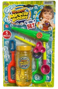 Super Miracle Bubbles 5 In 1 Set