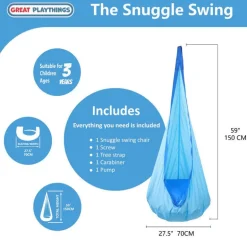 The Snuggle Swing Hanging Chair in 4 different colors