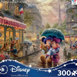 Thomas Kinkade Disney - Mickey & Minnie in Paris - 300 Piece Puzzle