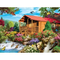 Time Away - Cascading Cabin - 1000 Piece Puzzle