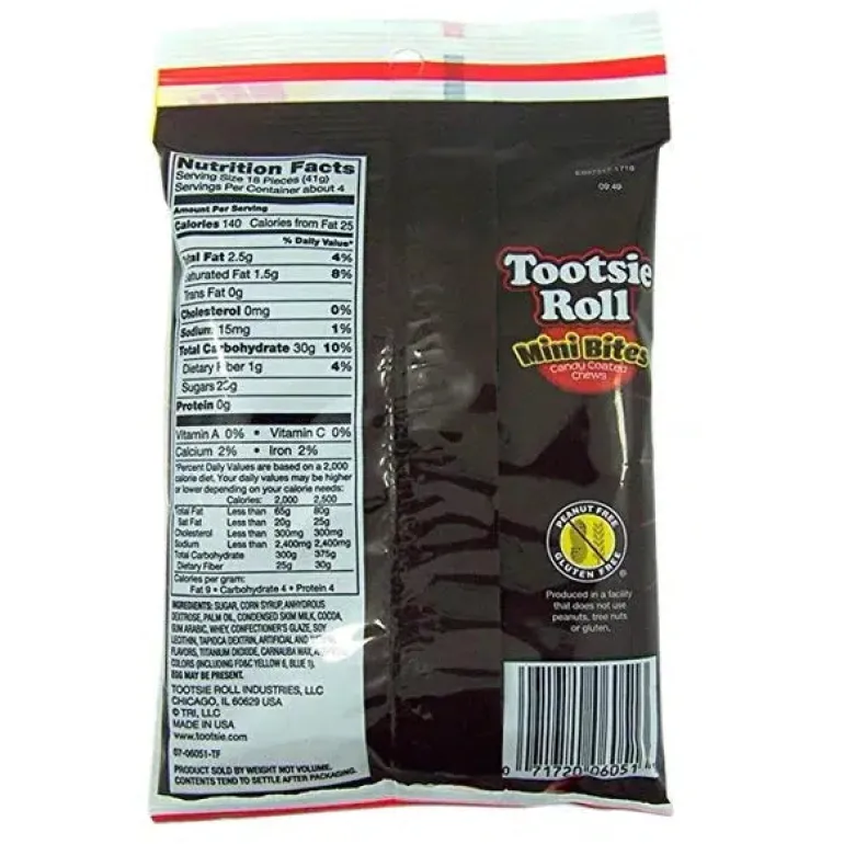 Tootsie Roll Mini Bites Candy Coated Chews - 5.5 oz. Bag
