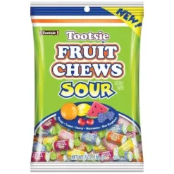 Tootsie Sour Fruit Chews 7 oz. Peg Bag