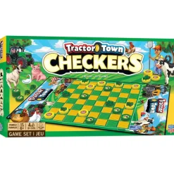 Tractor Town Checkers Board Game