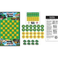 Tractor Town Checkers Board Game