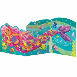 Tri Fold Birthday Card - Mermaid