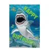 Tri Fold Birthday Card - Realistic Shark