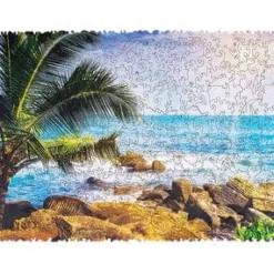 Tropical Beach Wooden Jigsaw Puzzle