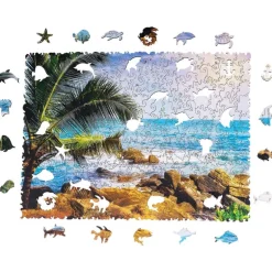 Tropical Beach Wooden Jigsaw Puzzle