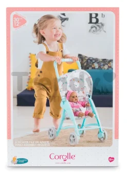 Turquoise Stroller for 12" Baby Doll