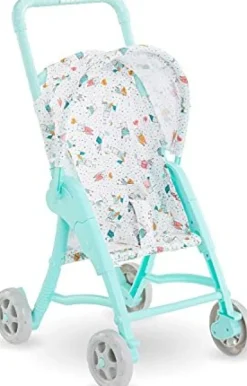 Turquoise Stroller for 12" Baby Doll