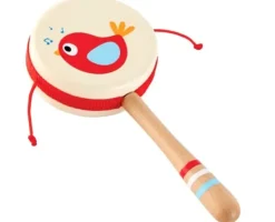 Twittering Bird Drum Shaped Rattle