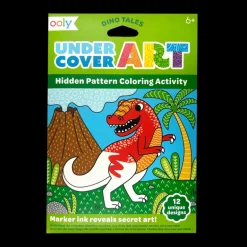 Undercover Art: Hidden Pattern Coloring Activity - Dinos