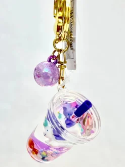 Unicorn Bear Boba Key Charm