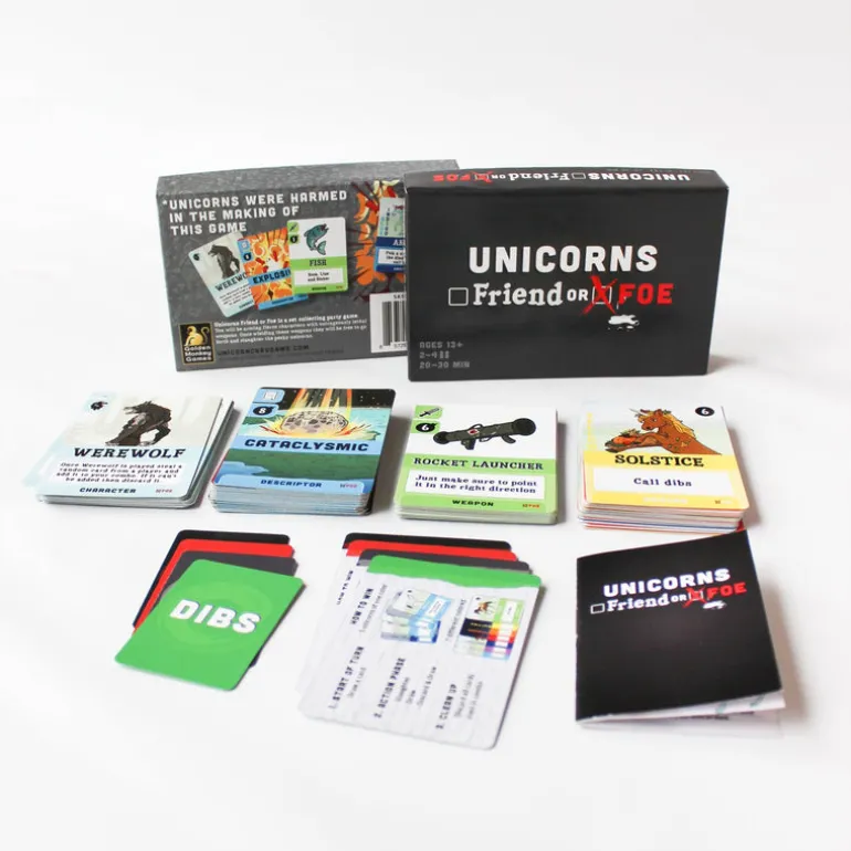 Unicorns Friends or Foe Party Card Game for Kids & Adults