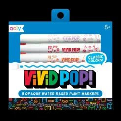 Vivid Pop! Water Based Paint Markers - Set of 8