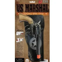 Western US Marshall Holster Cap Gun Set 9" Long