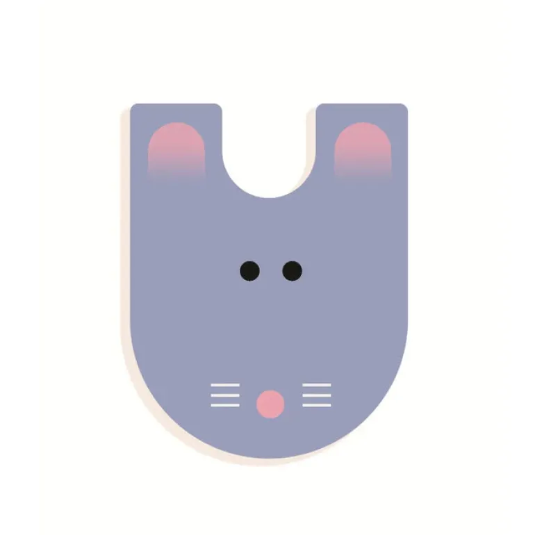 Wood Letters Graphic Animal - U