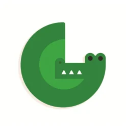 Wood Letters Graphic Animal - G