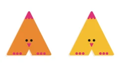 Wood Letters Graphic Animal - A