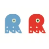 Wood Letters Graphic Animal - R