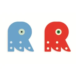 Wood Letters Graphic Animal - R