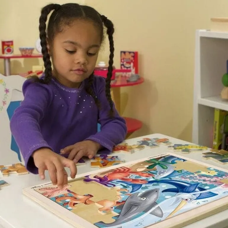 Wooden Jigsaw Puzzle Under the Sea - 24 Piece