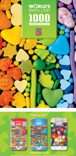 World‘s Smallest - Rainbow Candy - 1000 Piece Puzzle in a Tin