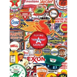 World's Smallest - Retro Petrol - 1000 Piece Puzzle in a Tin