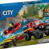 4x4 Fire Truck with Rescue Boat